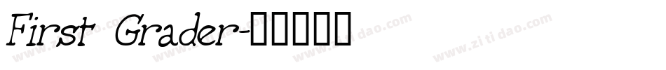 First Grader字体转换